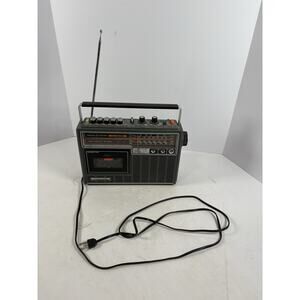 Vintage General Electric Model 3-5222A Radio/Cassette Recorder; Partly Works